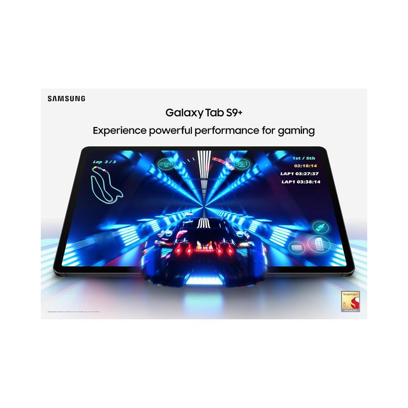 Samsung Galaxy Tab S9+ (Plus) 512GB 12GB RAM (Bundle Pack) + Keyboard Book Cover Case with Trackpad, International Model |.