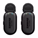 Shure MoveMic Two Kit - Pro Wireless Lavalier Microphones with Camera Receiver, MV-Two-KIT-Z7 - Black (Brand New)