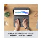 Logitech Folio Touch Keyboard Case with Trackpad for iPad Pro 11" (1st–3rd Gen) – Oxford Gray (Brand New) - view 3