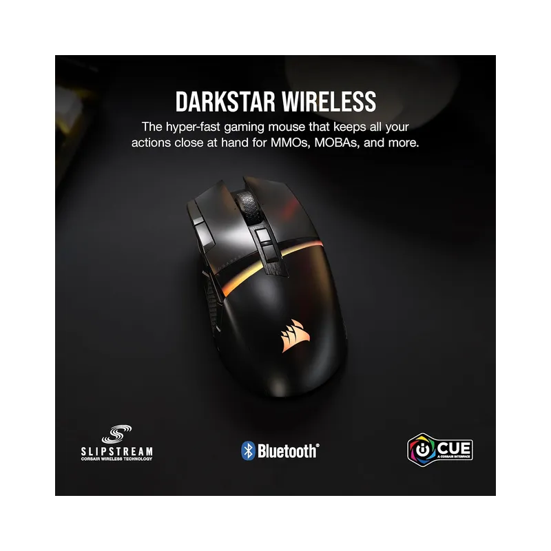 Corsair DARKSTAR RGB Wireless Gaming Mouse - (Brand New) - view 3