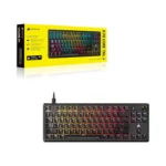 CORSAIR K70 CORE TKL RGB Tenkeyless Mechanical Wired Gaming Keyboard – Pre-Lubed MLX Red v2 Linear Switches, SOCD, ABS.