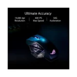 ASUS ROG Spatha X Wireless Gaming Mouse (Magnetic Charging Stand, 12 Programmable Buttons, 19,000 DPI, Aura RGB lighting),.