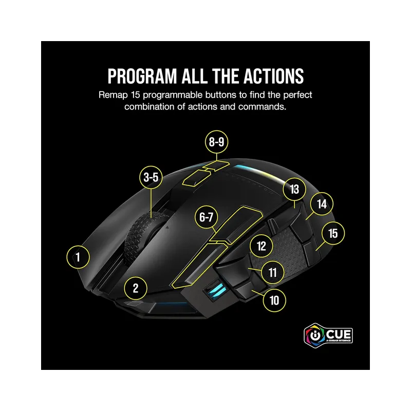 Corsair DARKSTAR RGB Wireless Gaming Mouse - (Brand New) - view 6