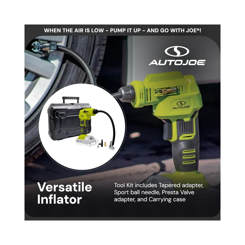 Sun Joe Cordless Air Compressor + Inflator Kit 24V Max (2.0Ah Battery + Charger) -Brand New - view 8