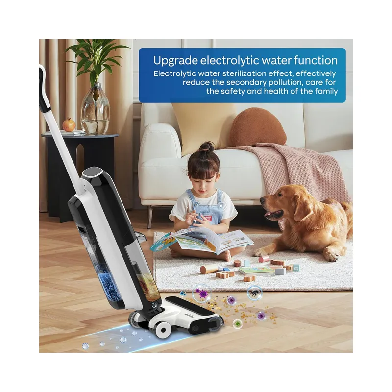 SUNSMAI - Wet Dry Vacuum Cleaner with Filtration and electrolytic Water, S12 Vacuum Cleaner Cordless with Battery and Voice.