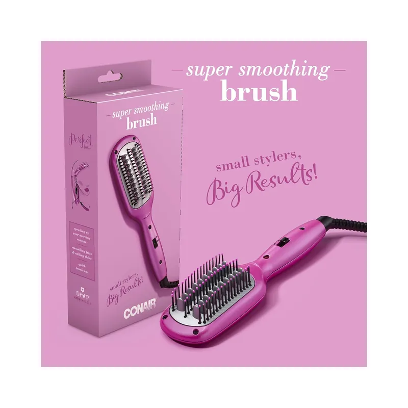 Conair Mini Super Smoothing Brush; Perfect for On-The-Go Styling - view 7
