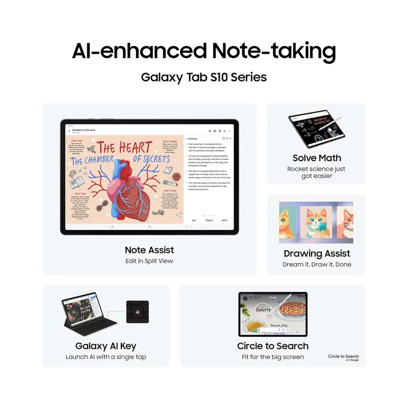 Samsung Galaxy Tab S10+ (Plus) 12.4" 256GB Android Tablet, (SM-X820) Canadian Model - Open Box - view 3