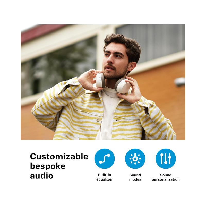 SENNHEISER Momentum 4 Wireless Headphones - Bluetooth Headset for Crystal-Clear Calls with Adaptive Noise Cancellation.