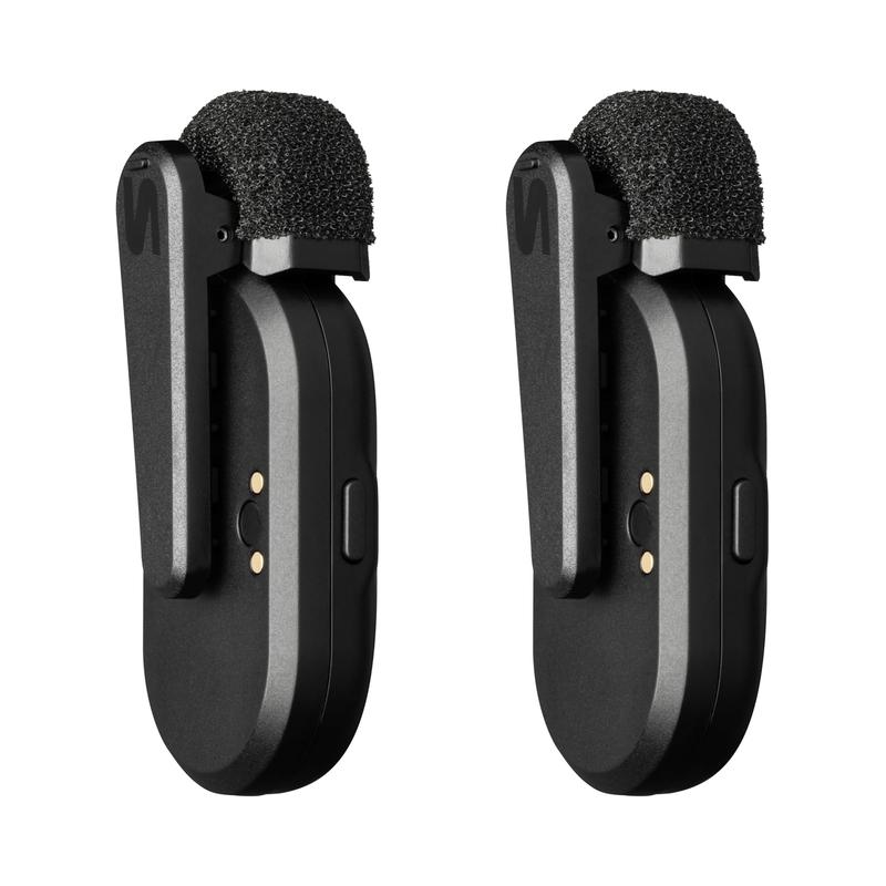 Shure MoveMic Two Kit - Pro Wireless Lavalier Microphones with Camera Receiver, MV-Two-KIT-Z7 - Black (Brand New) - view 3