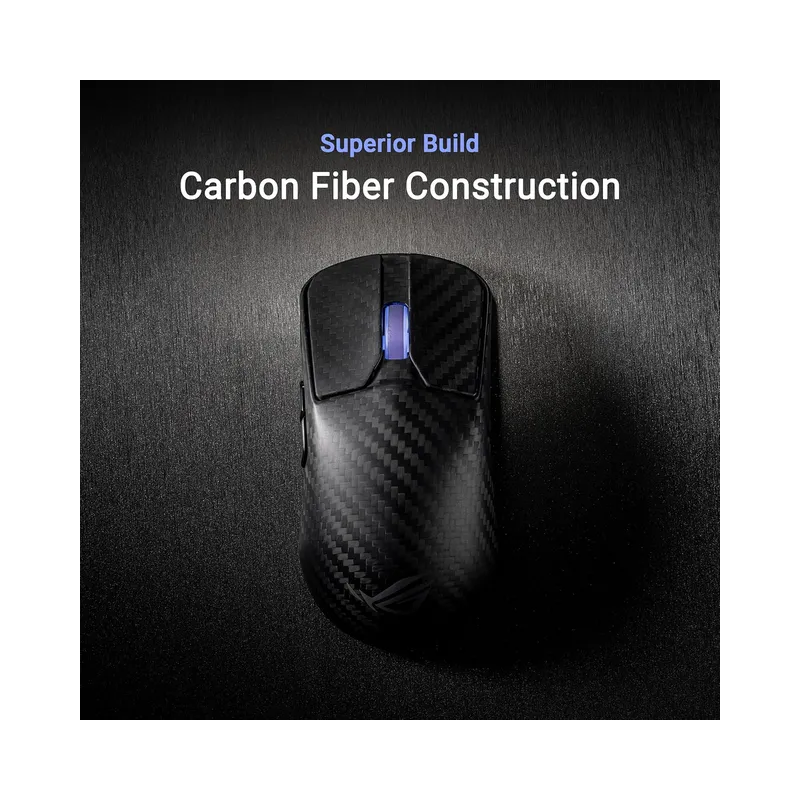 ASUS ROG Harpe Ace Extreme Wireless Gaming Mouse, Carbon Fiber Build, AimPoint Pro 42K Optical Sensor, Esports & FPS.