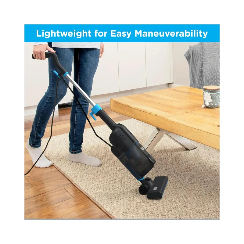 BLACK+DECKER Powerseries Lite Corded 3 in 1 Stick Vacuum, Powerful 12k Pa, Ideal for Hard Floor, Pet Hair Home & Office.
