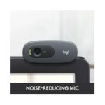 Logitech C270 720 Webcam with Noise-Reducing Mics - Black (Brand New) - view 2