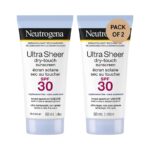 Neutrogena Sunscreen Lotion SPF 30, Ultra Sheer Dry-Touch (Pack of 2)