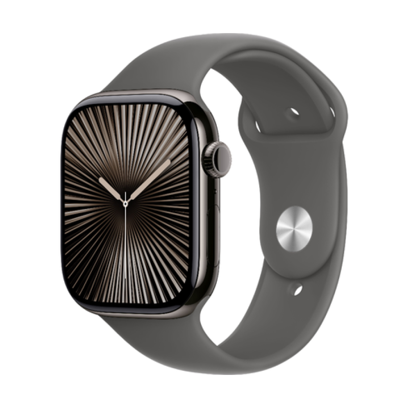 Apple Watch Series 10 [GPS + Cellular] Titanium Case with Sport Band- (Certified Pre-Owned)