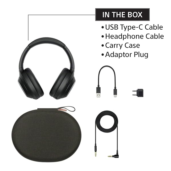 Sony WH-1000XM4 Wireless Industry Leading Noise Canceling Overhead Headphones with Mic for Phone-Call and Alexa Voice.