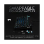 Logitech - G PRO TKL Wired Mechanical GX Blue Clicky Switch Gaming Keyboard with RGB Backlighting - Black (Brand New) -.