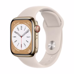 Apple Watch Series 8 [GPS + Cellular] Stainless Steel Case with Sport Band- Certified Pre-Owned