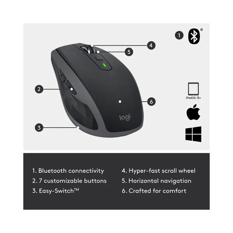 Logitech - MX Anywhere 2S Mouse - (Brand New) - view 7