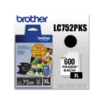 [Original] Brother LC752PKS Innobella High-Yield Ink, 600 Page-Yield, Black, 2/Pack - view 2