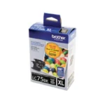 [Original] Brother LC752PKS Innobella High-Yield Ink, 600 Page-Yield, Black, 2/Pack