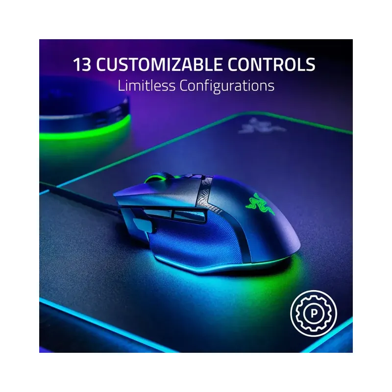 Razer - Basilisk V3 Optical Gaming Mouse, Wired - (Brand New) - view 4
