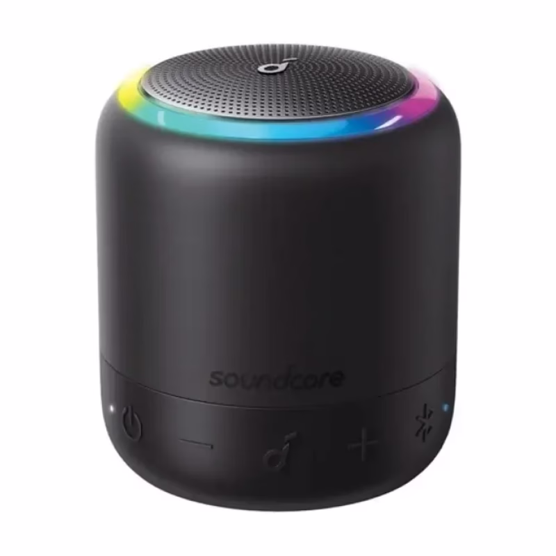 Soundcore Mini 3 Bluetooth Speaker by Anker, BassUp and PartyCast Technology, USB-C, Waterproof IPX7, and Customizable EQ -.