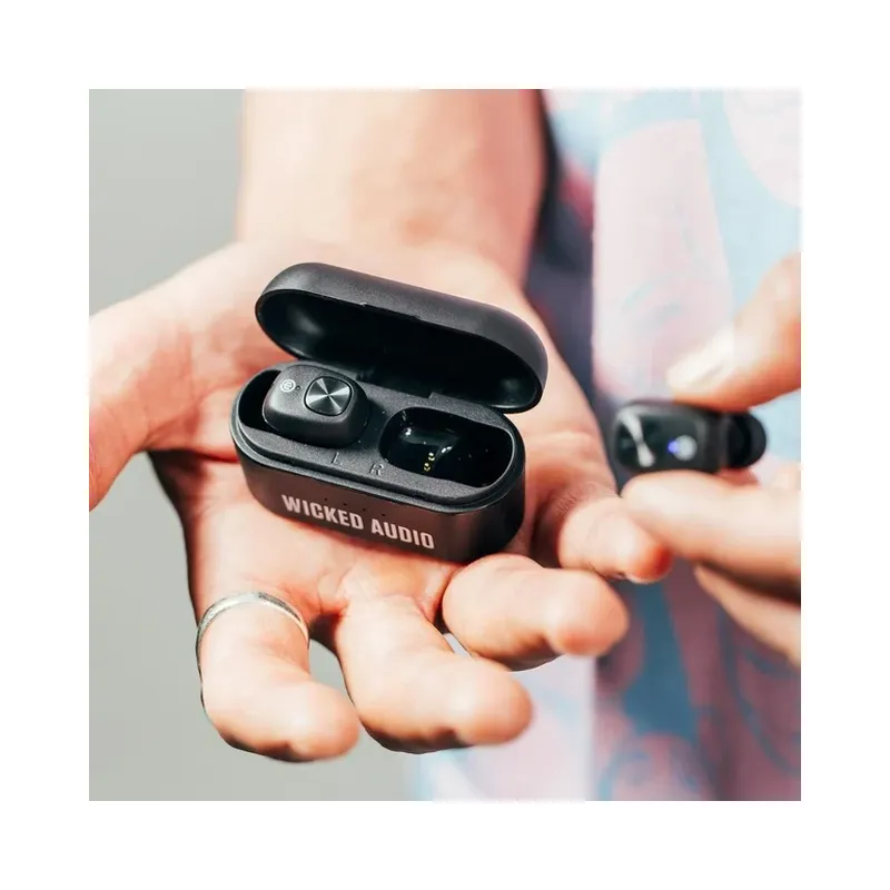 Wicked Audio Hiro True Wireless Bluetooth 5.0 Earbuds 12H Playtime Built-in Microphone, (Blue) - Brand New - view 2