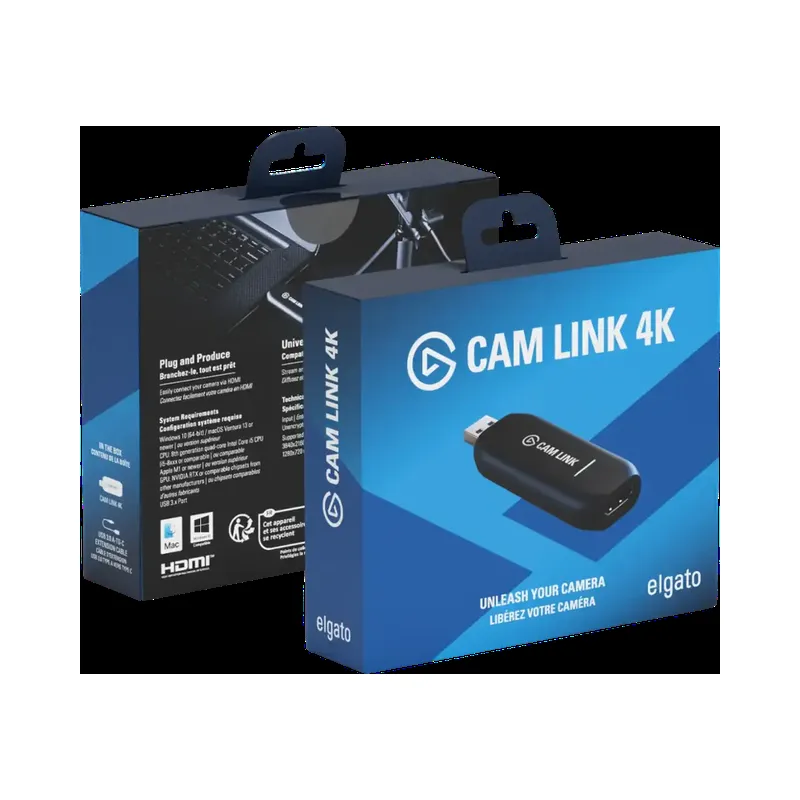 Elgato Cam Link 4K - HDMI to USB Video Capture Device, Black (Brand New) - view 2