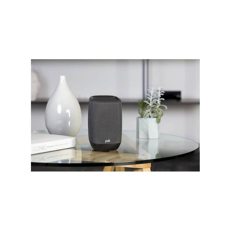 Polk Assist Wireless Smart Speaker with Bluetooth and Built-in Google Assistant, Black - Brand New - view 2