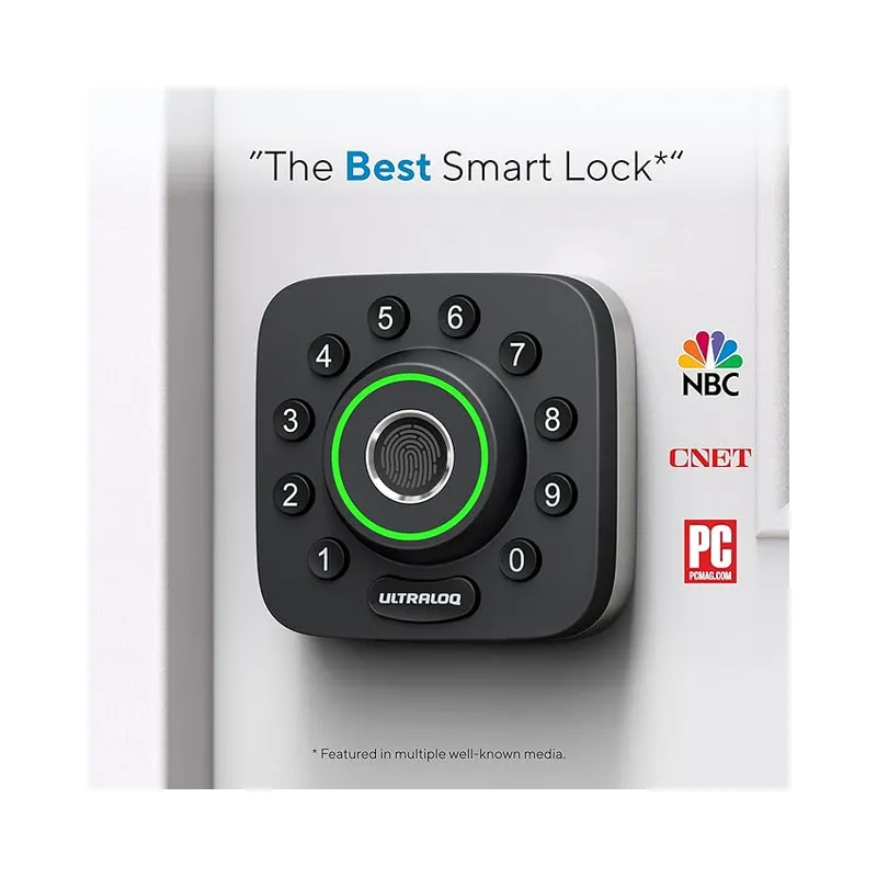 ULTRALOQ Smart Lock U-Bolt Pro, 6-in-1 Keyless Entry Door Lock, Black- Brand New - view 3