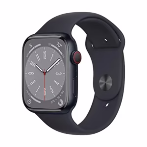 Apple Watch Series 8 [GPS + Cellular] Aluminium Case with Sport Band- (Certified Pre-Owned) - Midnight, 45MM