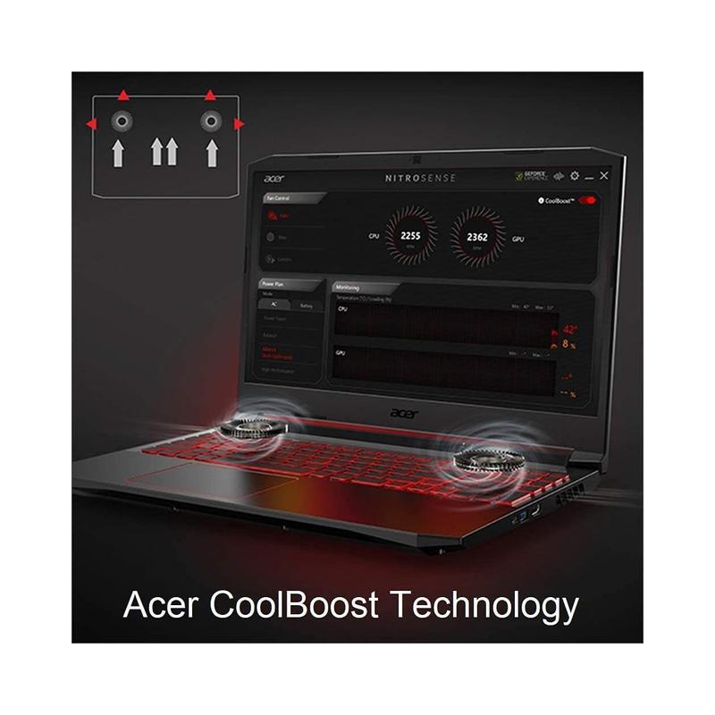 Acer Nitro 5 Gaming Laptop 17.3" FHD Display, Intel Core i5-11400H/512GB NVMe SSD/12GB RAM/GTX 1650 with 4GB (Certified.