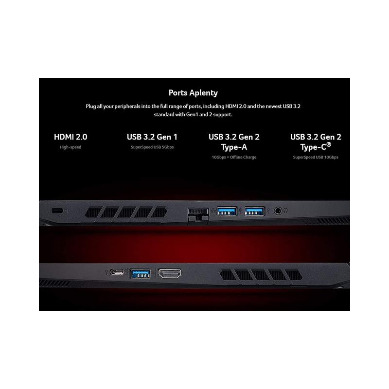 Acer Nitro 5 Gaming Laptop 17.3" FHD Display, Intel Core i5-11400H/512GB NVMe SSD/12GB RAM/GTX 1650 with 4GB (Certified.