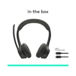 Logitech Zone 300 Wireless Bluetooth On-ear Headset With Noise-Canceling Microphone - Brand New - view 4