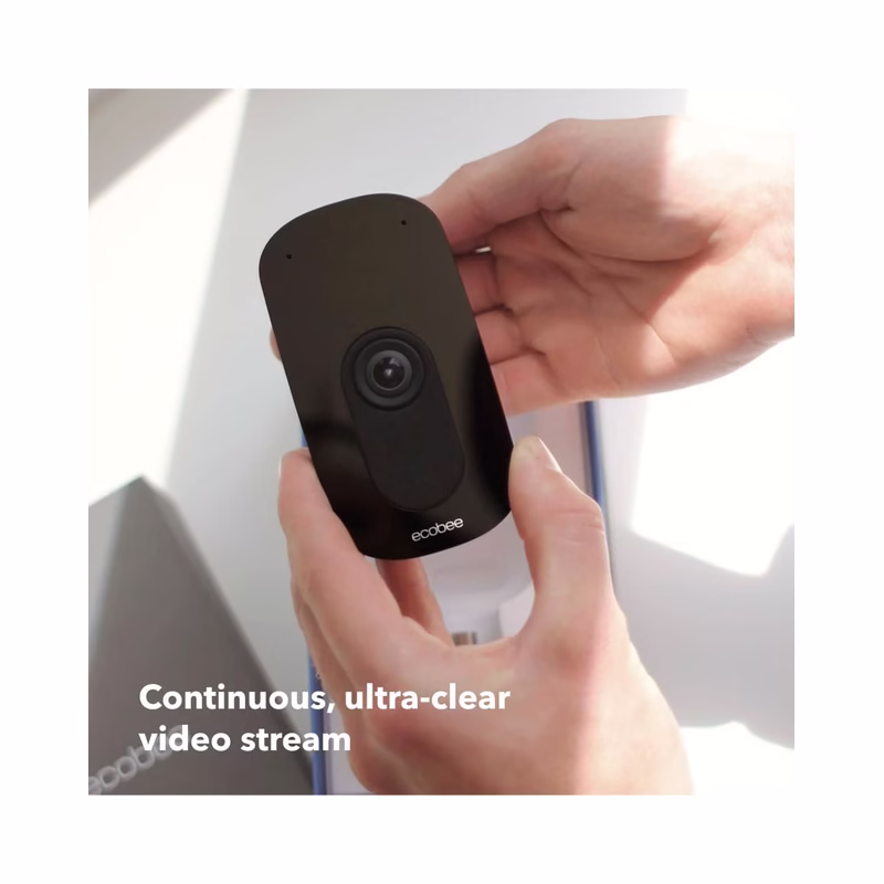 Ecobee Smart Camera – WiFi Security Camera, Smart Home Security System, 1080p HD 180 Degree - Brand New - view 4