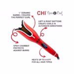 CHI Spin N Curl – 1 Inch, Ruby Red - Brand New - view 3