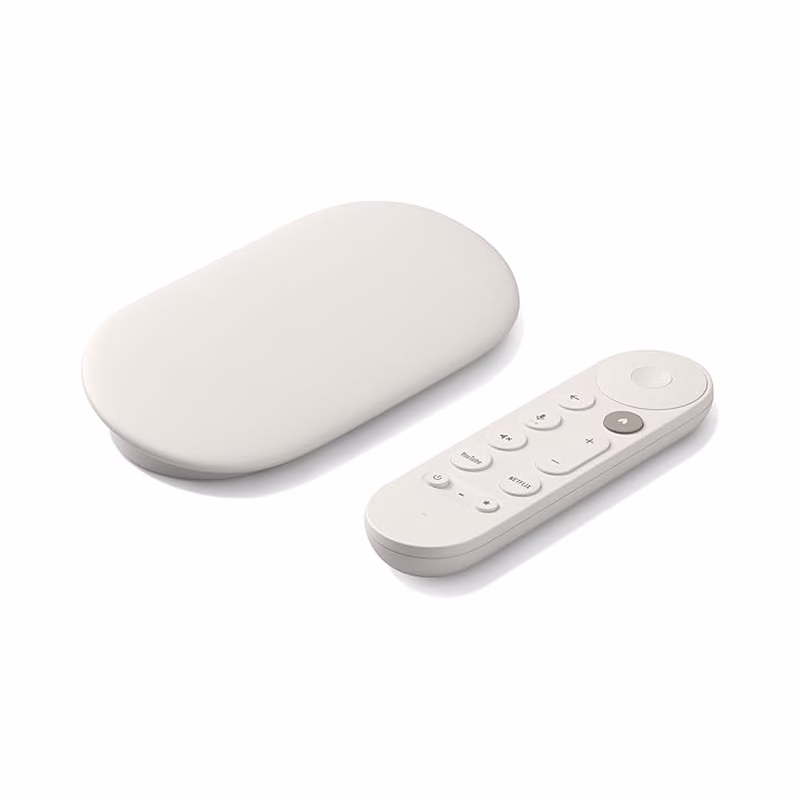 Google TV Streamer (4K) - Voice Search With Remote - Smart Home Control - 32 GB Storage - Porcelain- BRAND NEW