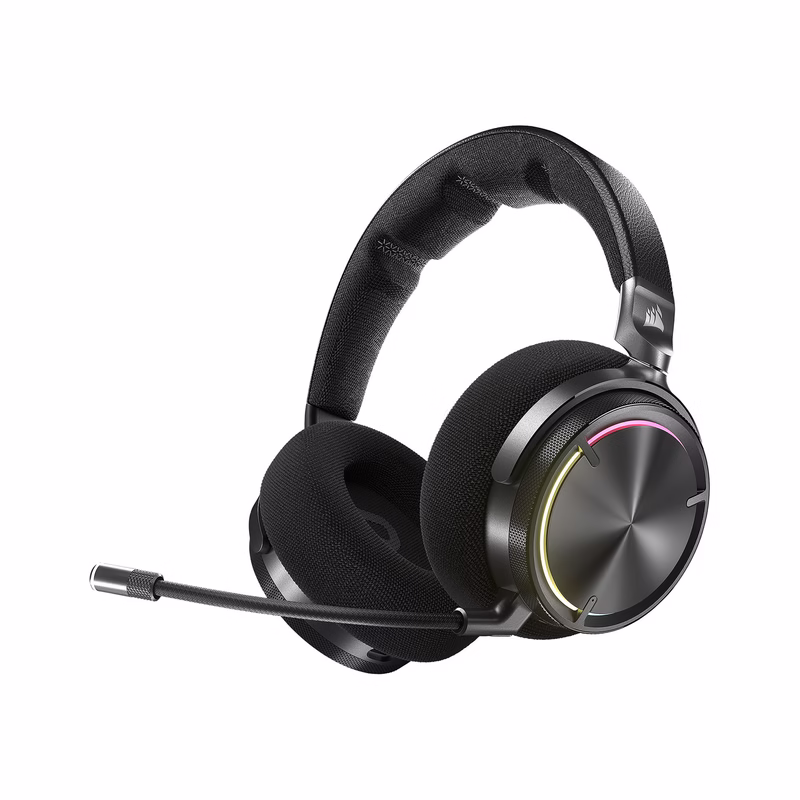 Corsair VIRTUOSO MAX Over-Ear Noise Cancelling Gaming Headphones - Carbon - Brand New - view 2