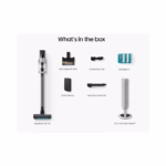 Samsung Bespoke AI Jet Lite Cordless Stick Vacuum – 280AW, All-in-One Clean Station, Pebble Gray | Brand New - view 3