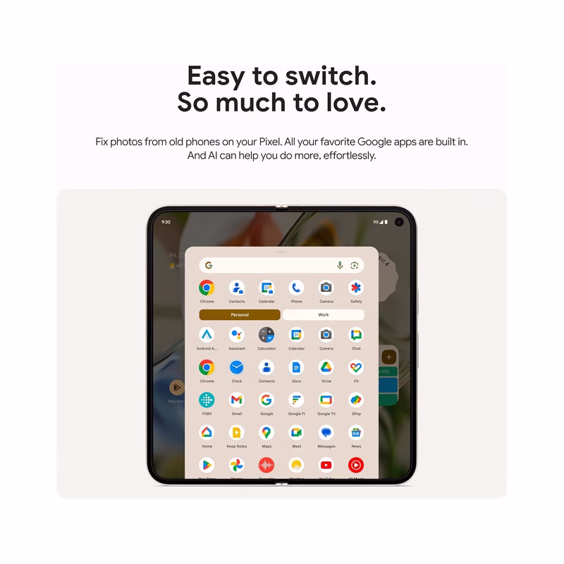 Google Pixel 9 Pro Fold | Next-Gen AI Foldable Smartphone | 256GB | OBSIDIAN | Brand New - view 3