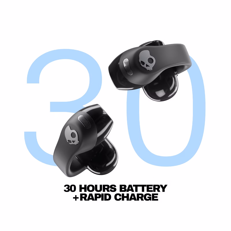 Skullcandy Push 720 Open In-Ear Sound Isolating True Wireless Earbuds - True Black - Brand New - view 2