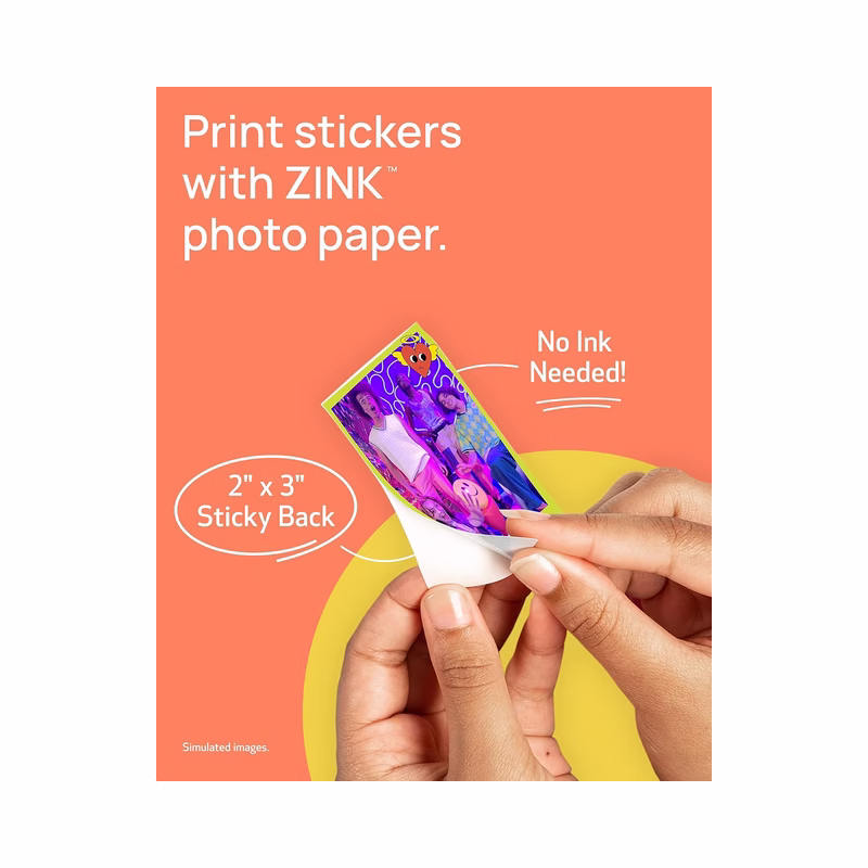 Canon IVY 2 Mini Photo Printer – Wireless Bluetooth, Sticky-Back Prints, iOS & Android | Brand New - view 3