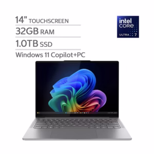 Lenovo Slim 7i 14" OLED Copilot+ PC - Aura Edition - Intel Core Ultra 7 Processor 258V - Windows 11 - 32 GB RAM - 1TB SSD -.