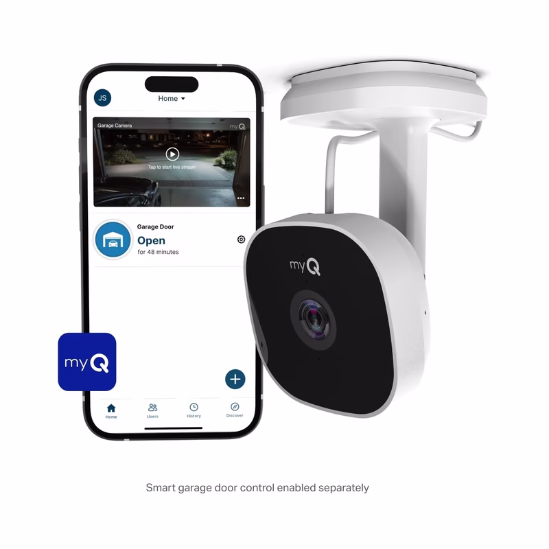 Chamberlain myQ Smart Garage Security Camera – 1080p HD, Night Vision, Two-Way Audio, Wi-Fi | (Brand New) - view 7
