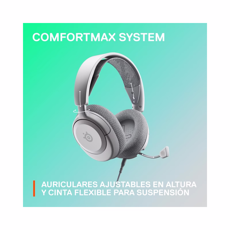 SteelSeries Arctis Nova 1 Multi-System Gaming Headset White - Certified Pre-Owned - view 4