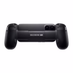 Backbone Pro back view holding iPhone with magnetic adapter and BACKBONE PRO branding