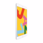 Apple iPad 7th Gen Silver side profile showing the 7.5 mm thin aluminum body