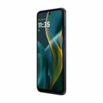 Motorola Moto G 5G 2025 front angled view from the right side