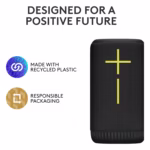 Ultimate Ears EVERBOOM built with recycled plastic and responsible packaging