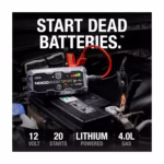 NOCO Boost Sport GB20 jump starting a dead 12V car battery